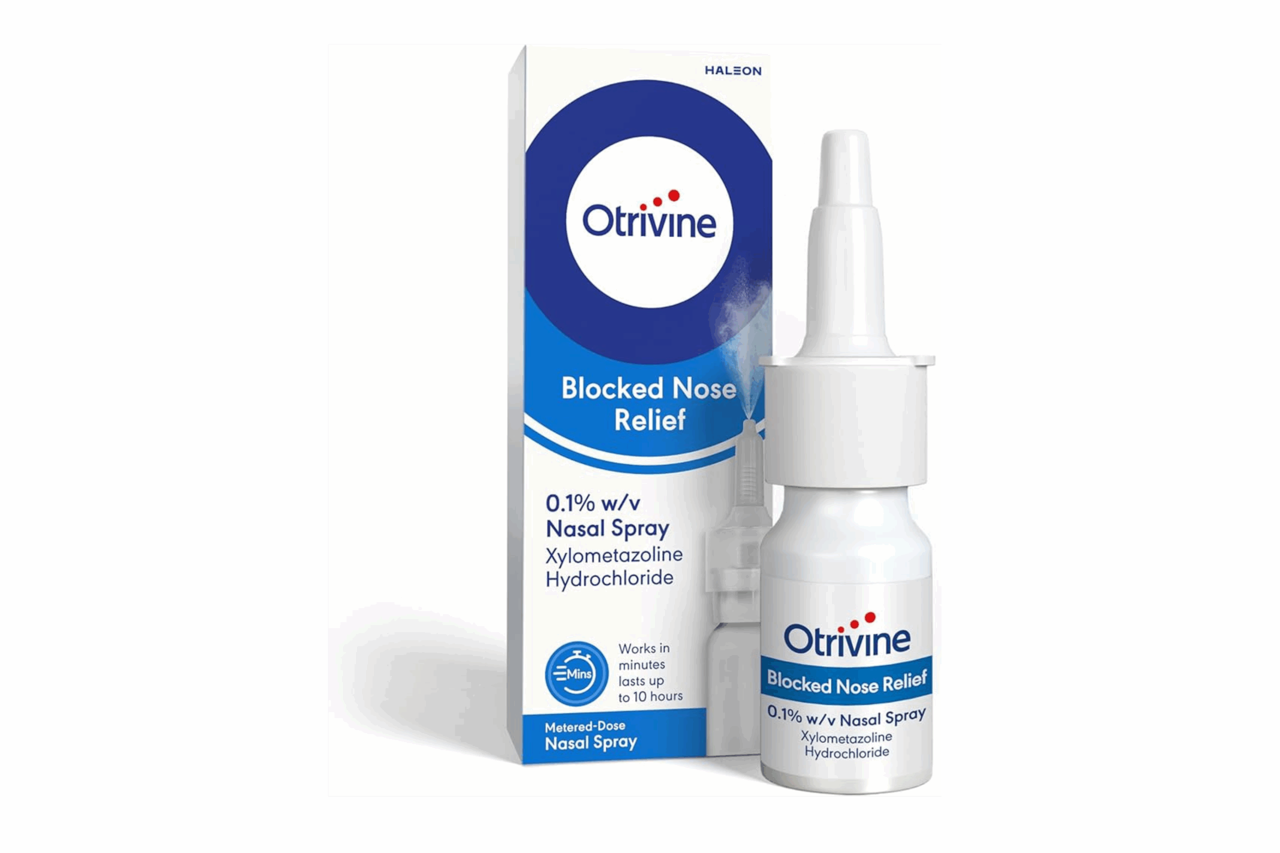 Otrivine 0.1% Nasal Spray 10mL (Xylometazoline HCL)