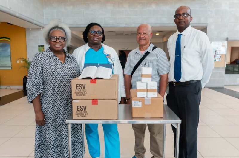 Gideons BVI Donates Bibles to Support Patients and Healthcare Staff