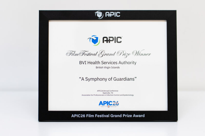 BVIHSA Celebrates International Grand Prize Win for Infection Prevention Film
